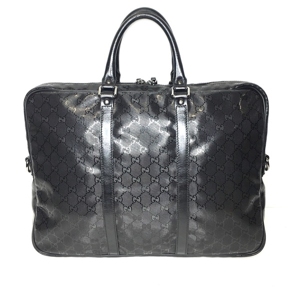 Authentic Gucci unisex black laptop bag - Picture 7 of 16